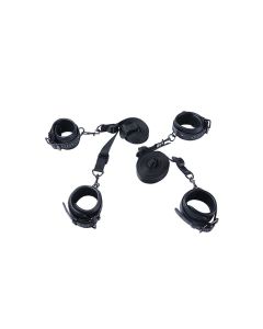 Luxury Bondage Bed Restraint Kit - Black